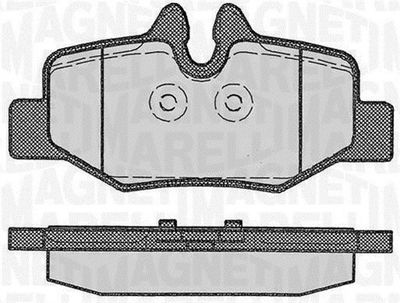 363916060330 MAGNETI MARELLI Комплект тормозных колодок, дисковый тормоз