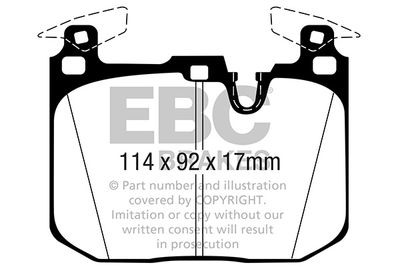 DP92360 EBC Brakes Комплект тормозных колодок, дисковый тормоз