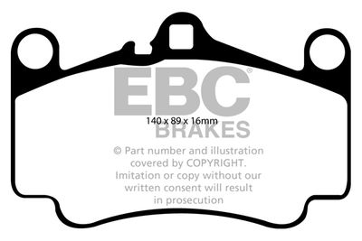 DP51515NDX EBC Brakes Комплект тормозных колодок, дисковый тормоз