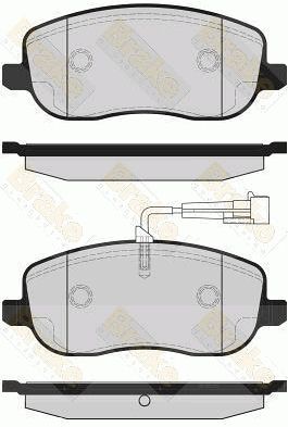 PA1690 Brake ENGINEERING Комплект тормозных колодок, дисковый тормоз