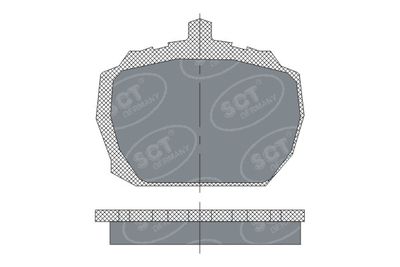 SP231PR SCT - MANNOL Комплект тормозных колодок, дисковый тормоз