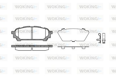 P1076301 WOKING Комплект тормозных колодок, дисковый тормоз