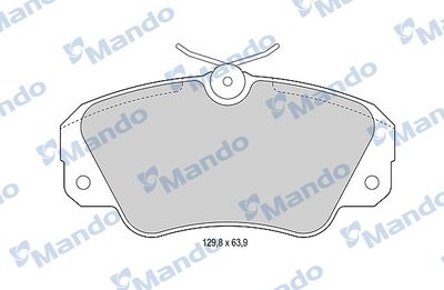 MBF015756 MANDO Комплект тормозных колодок, дисковый тормоз