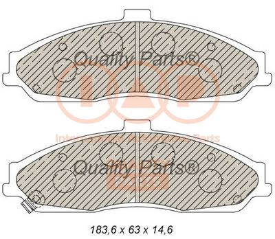 70401034 IAP QUALITY PARTS Комплект тормозных колодок, дисковый тормоз