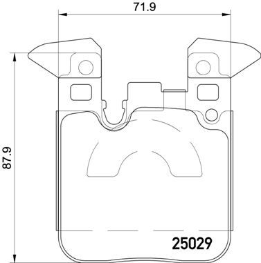 P06087 BREMBO Комплект тормозных колодок, дисковый тормоз