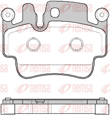 098210 REMSA Комплект тормозных колодок, дисковый тормоз
