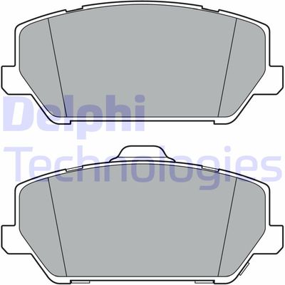 LP3400 DELPHI Комплект тормозных колодок, дисковый тормоз