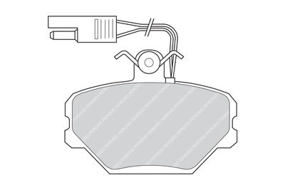 FDB635 FERODO Комплект тормозных колодок, дисковый тормоз