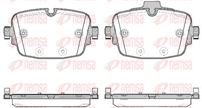173900 REMSA Комплект тормозных колодок, дисковый тормоз