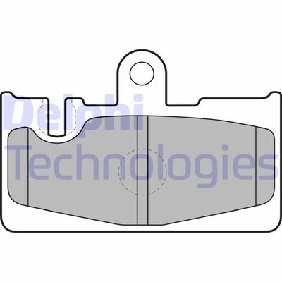 LP1690 DELPHI Комплект тормозных колодок, дисковый тормоз