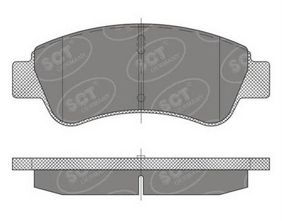 SP488PR SCT - MANNOL Комплект тормозных колодок, дисковый тормоз