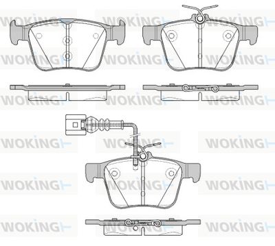 P1416311 WOKING Комплект тормозных колодок, дисковый тормоз