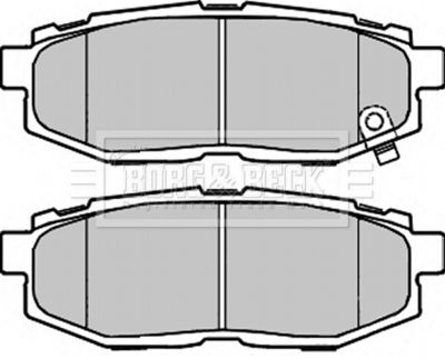 BBP2372 BORG & BECK Комплект тормозных колодок, дисковый тормоз