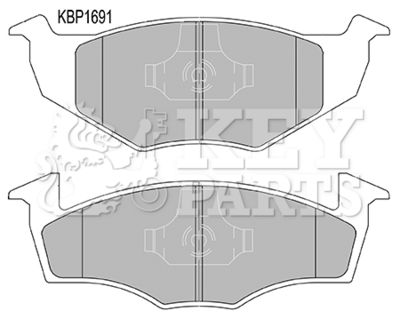 KBP1691 KEY PARTS Комплект тормозных колодок, дисковый тормоз