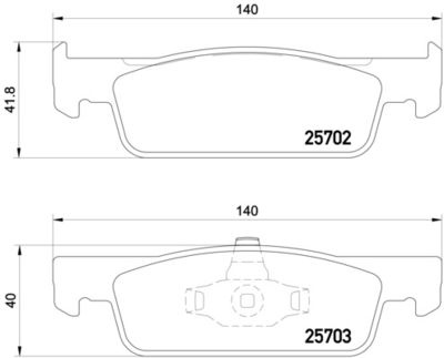 P68059 BREMBO Комплект тормозных колодок, дисковый тормоз