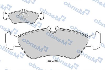 MBF015013 MANDO Комплект тормозных колодок, дисковый тормоз