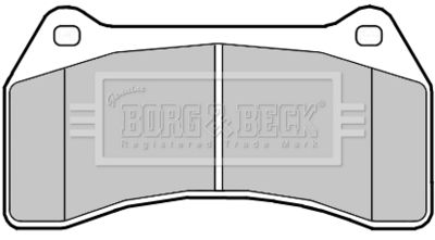 BBP2357 BORG & BECK Комплект тормозных колодок, дисковый тормоз