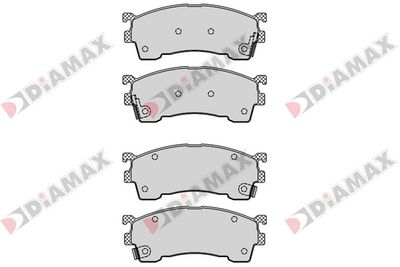N09209 DIAMAX Комплект тормозных колодок, дисковый тормоз