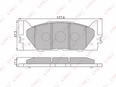 BD7530 LYNXauto Комплект тормозных колодок, дисковый тормоз