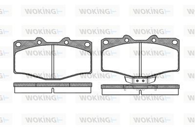 P215302 WOKING Комплект тормозных колодок, дисковый тормоз