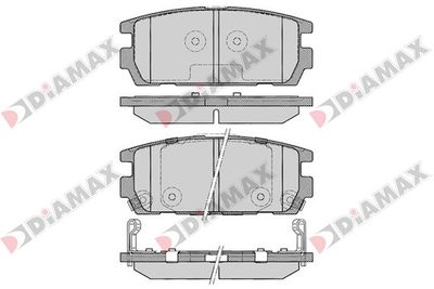 N09400 DIAMAX Комплект тормозных колодок, дисковый тормоз