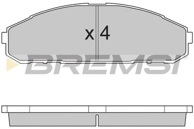 BP2762 BREMSI Комплект тормозных колодок, дисковый тормоз