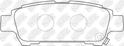 PN1449 NiBK Комплект тормозных колодок, дисковый тормоз