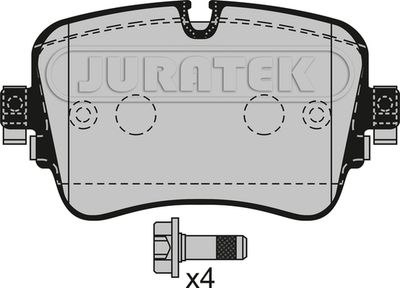 JCP8537 JURATEK Комплект тормозных колодок, дисковый тормоз