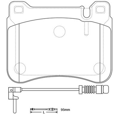 FP1121E FIT Комплект тормозных колодок, дисковый тормоз