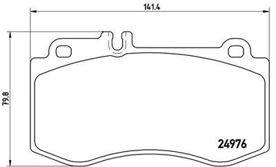 P50087 BREMBO Комплект тормозных колодок, дисковый тормоз