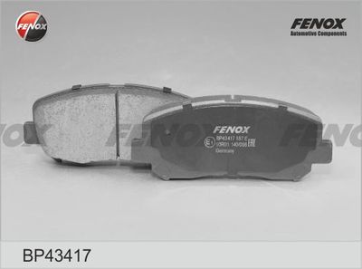 BP43417 FENOX Комплект тормозных колодок, дисковый тормоз