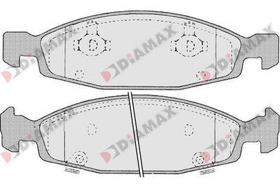 N09640 DIAMAX Комплект тормозных колодок, дисковый тормоз