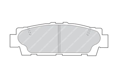 FDB945 FERODO Комплект тормозных колодок, дисковый тормоз