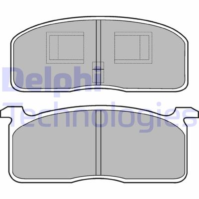 LP199 DELPHI Комплект тормозных колодок, дисковый тормоз