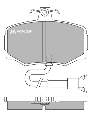 LVXL647 MOTAQUIP Комплект тормозных колодок, дисковый тормоз