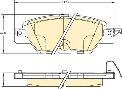 6121638 GIRLING Комплект тормозных колодок, дисковый тормоз