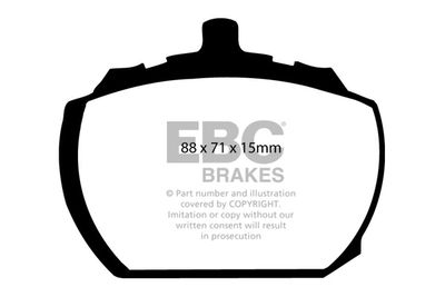 DP240 EBC Brakes Комплект тормозных колодок, дисковый тормоз