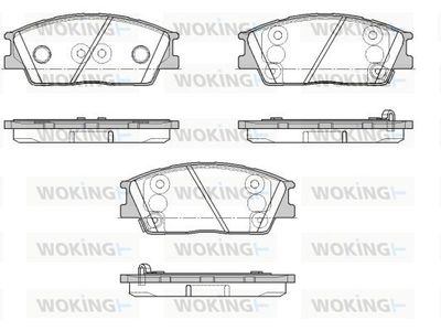 P1867302 WOKING Комплект тормозных колодок, дисковый тормоз