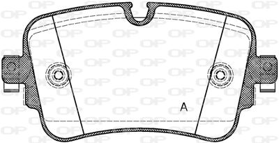 BPA166808 OPEN PARTS Комплект тормозных колодок, дисковый тормоз