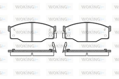 P095314 WOKING Комплект тормозных колодок, дисковый тормоз