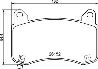 P09029 BREMBO Комплект тормозных колодок, дисковый тормоз