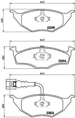 P85063 BREMBO Комплект тормозных колодок, дисковый тормоз