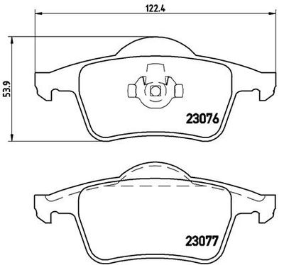 P86014 BREMBO Комплект тормозных колодок, дисковый тормоз