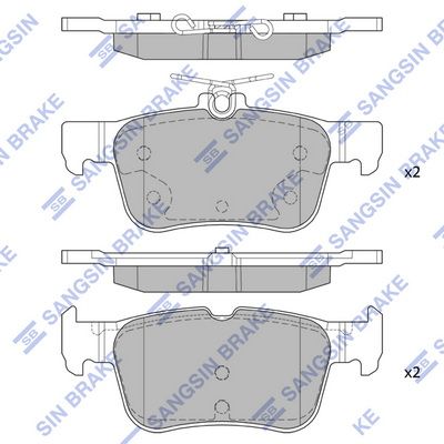 SP1919 Hi-Q Комплект тормозных колодок, дисковый тормоз