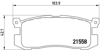 P24025 BREMBO Комплект тормозных колодок, дисковый тормоз