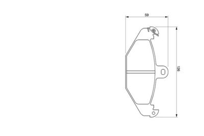 0986424763 BOSCH Комплект тормозных колодок, дисковый тормоз