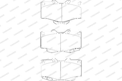 WBP21679A WAGNER Комплект тормозных колодок, дисковый тормоз