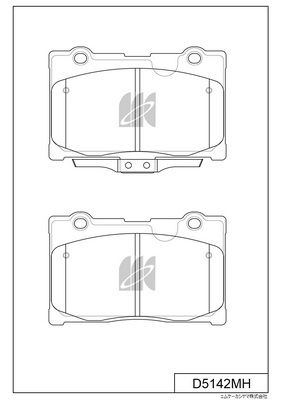 D5142MH MK Kashiyama Комплект тормозных колодок, дисковый тормоз