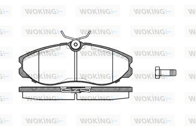 P562300 WOKING Комплект тормозных колодок, дисковый тормоз