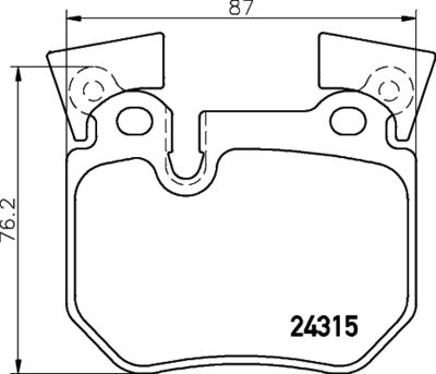 P06059 BREMBO Комплект тормозных колодок, дисковый тормоз